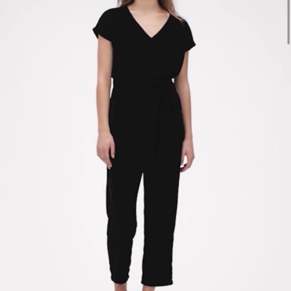 Black velvet jumpsuit